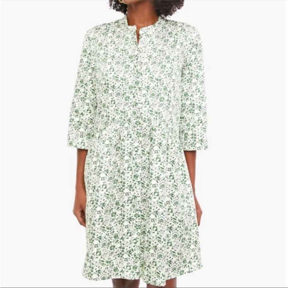 Tuckernuck The Royal Green Floral Shirt Dress